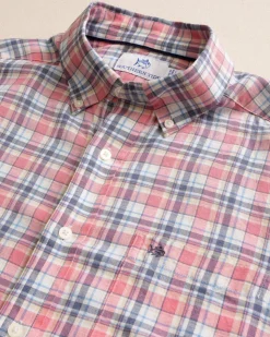 Emerald Shores Plaid Headland Long Sleeve Sport Shirt