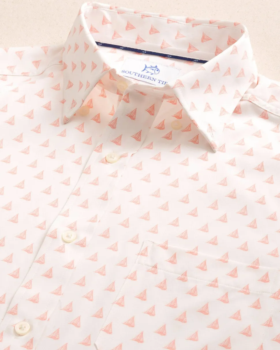 Floatin' Along Intercoastal Short Sleeve Sport Shirt