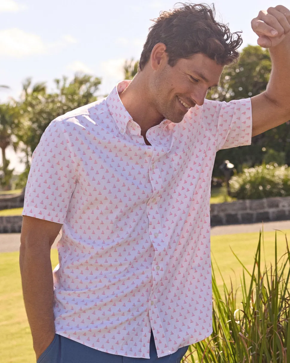 Floatin' Along Intercoastal Short Sleeve Sport Shirt