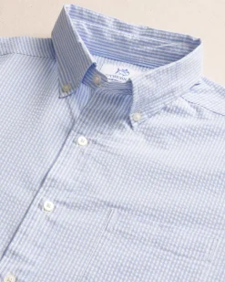 Folly Field Stripe Seersucker Short Sleeve Sport Shirt