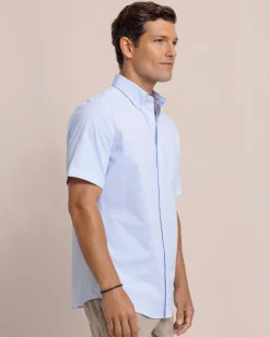 Folly Field Stripe Seersucker Short Sleeve Sport Shirt