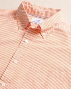 Folly Field Stripe Seersucker Short Sleeve Sport Shirt