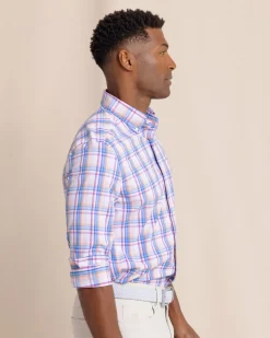 Gaspee Plaid Intercoastal Long Sleeve Sport Shirt