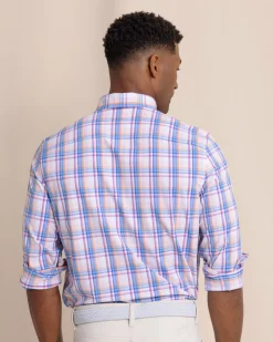 Gaspee Plaid Intercoastal Long Sleeve Sport Shirt