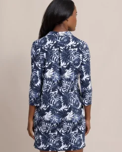 Ginny Grand Palms Printed Performance Dress
