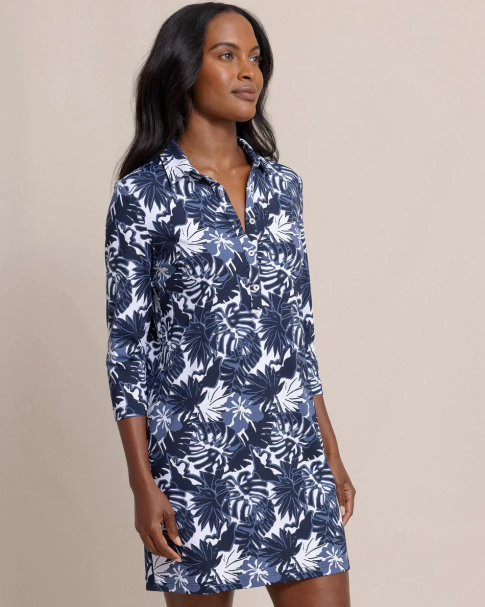 Ginny Grand Palms Printed Performance Dress
