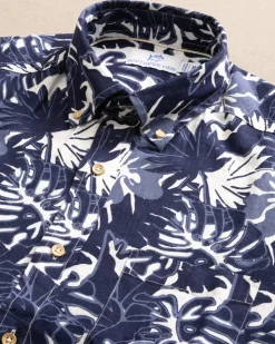 Grand Palms Linen Rayon Short Sleeve Sport Shirt