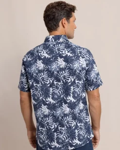 Grand Palms Linen Rayon Short Sleeve Sport Shirt