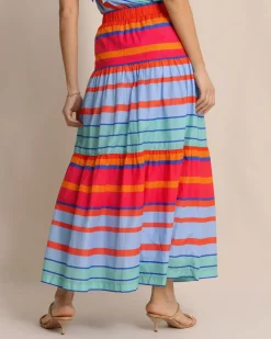 Juliet Calypso Cay Stripe Maxi Skirt