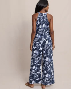 Karrigan Grand Palms Printed Performance Jumpsuit