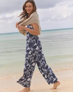 Karrigan Grand Palms Printed Performance Jumpsuit
