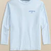 Kids Blue Sails Long Sleeve Performance T-Shirt