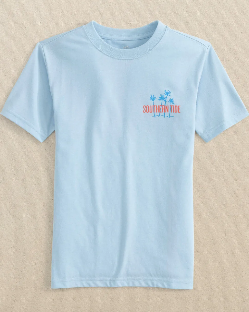 Kids Sunset Palms Short Sleeve T-Shirt