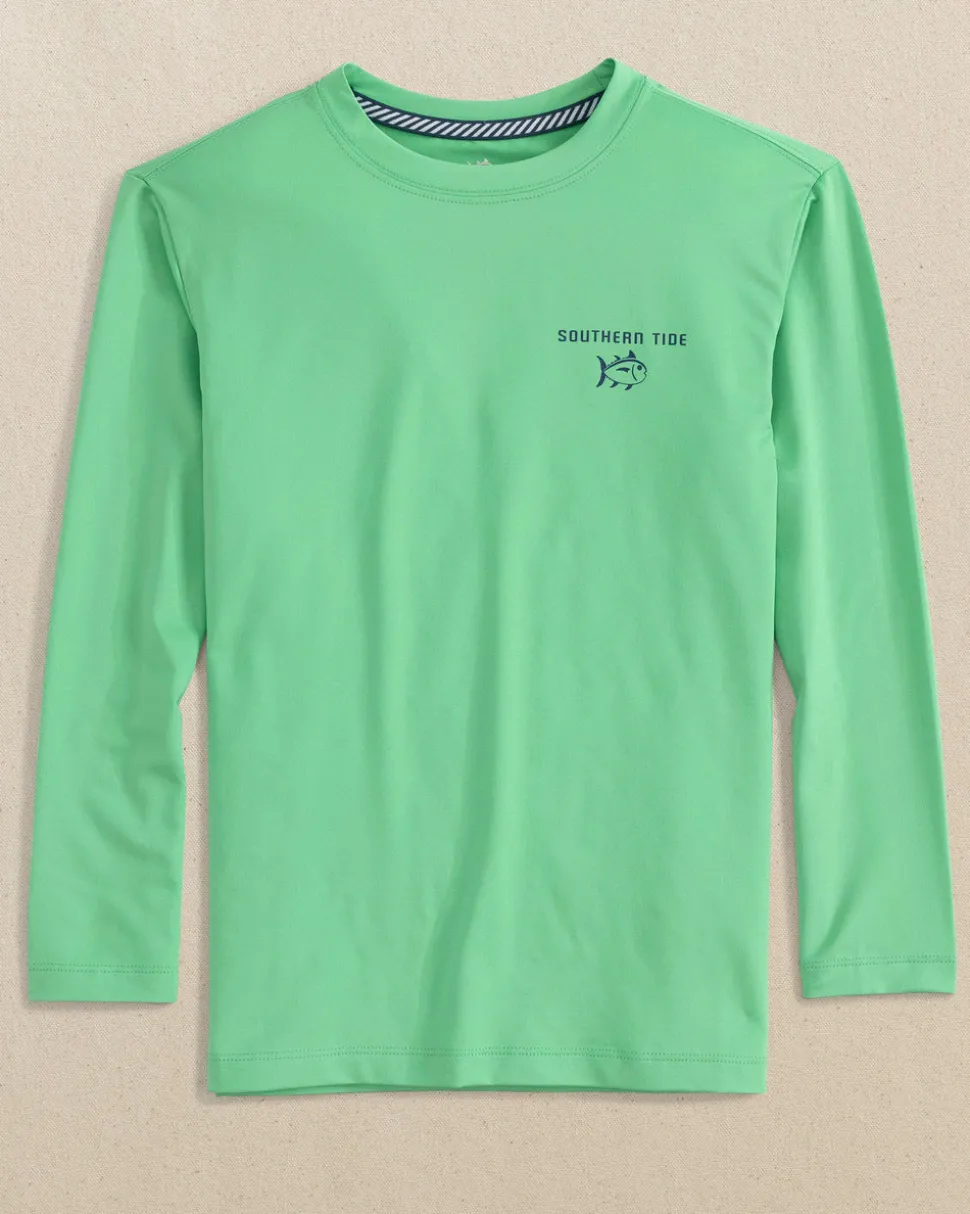 Kids Surfing Fun Long Sleeve Performance T-Shirt