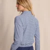 Kira Half Zip Stripe Pullover