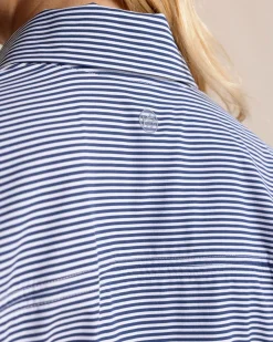 Kira Half Zip Stripe Pullover