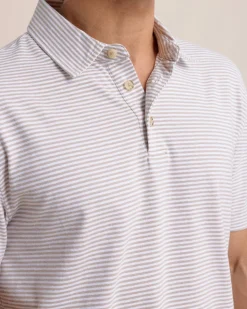 Linen Cotton Sandwave Polo
