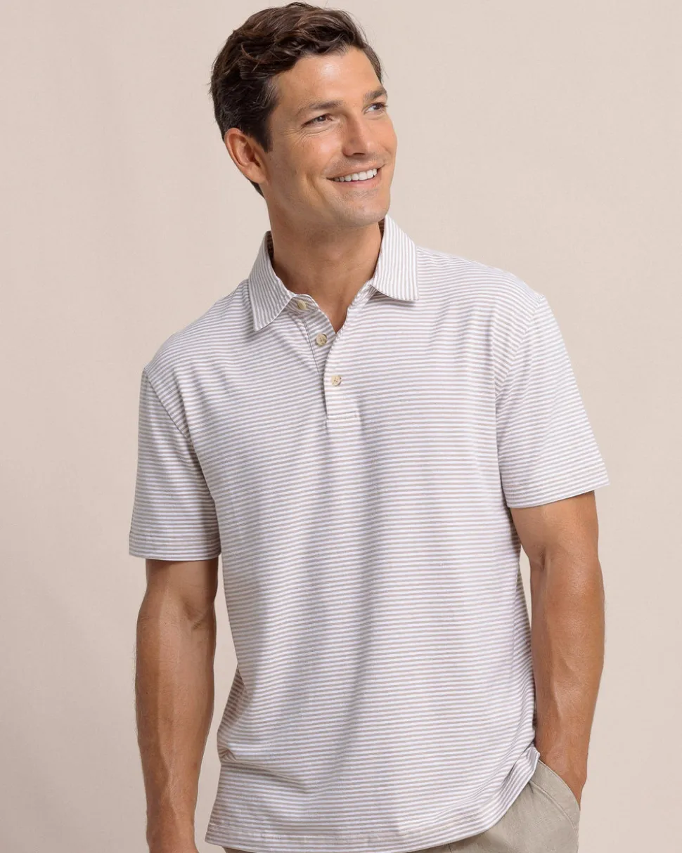Linen Cotton Sandwave Polo