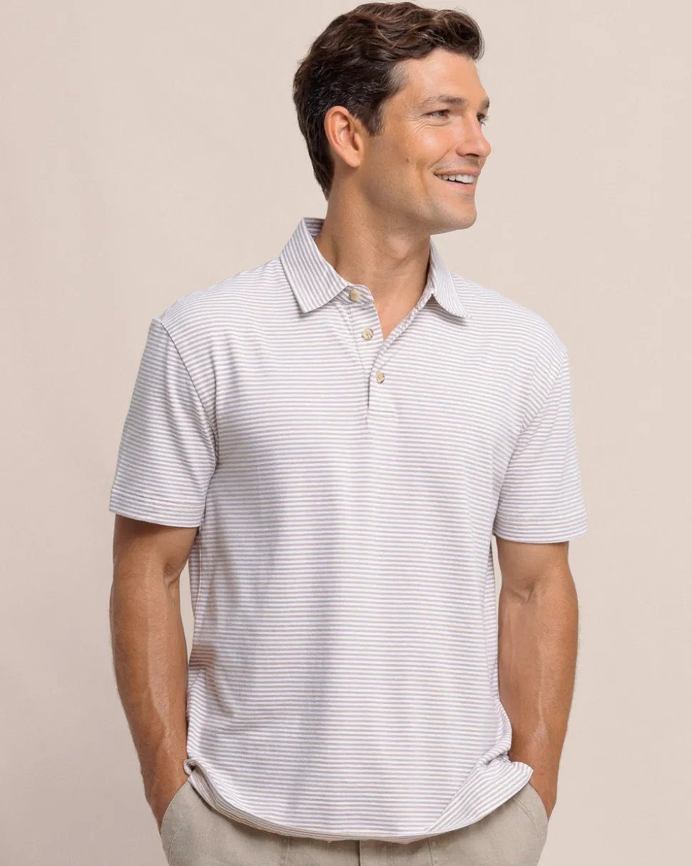 Linen Cotton Sandwave Polo