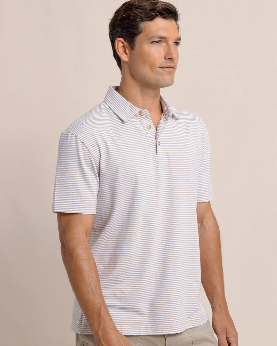 Linen Cotton Sandwave Polo