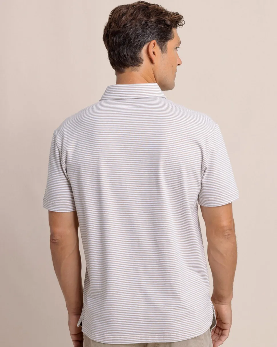 Linen Cotton Sandwave Polo
