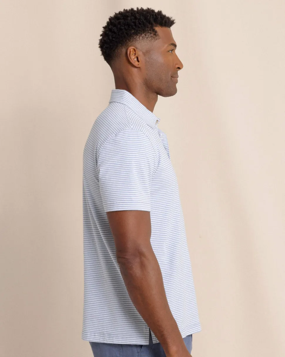 Linen Cotton Sandwave Polo