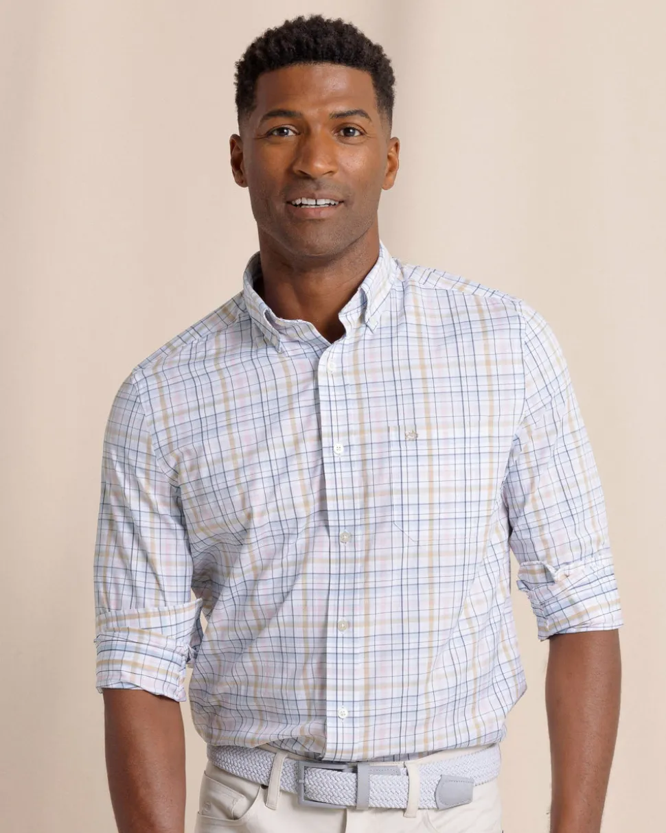 Morris Island brrr°® Intercoastal Plaid Long Sleeve Sport Shirt