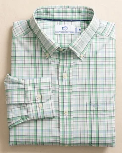 Morris Island brrr°® Intercoastal Plaid Long Sleeve Sport Shirt