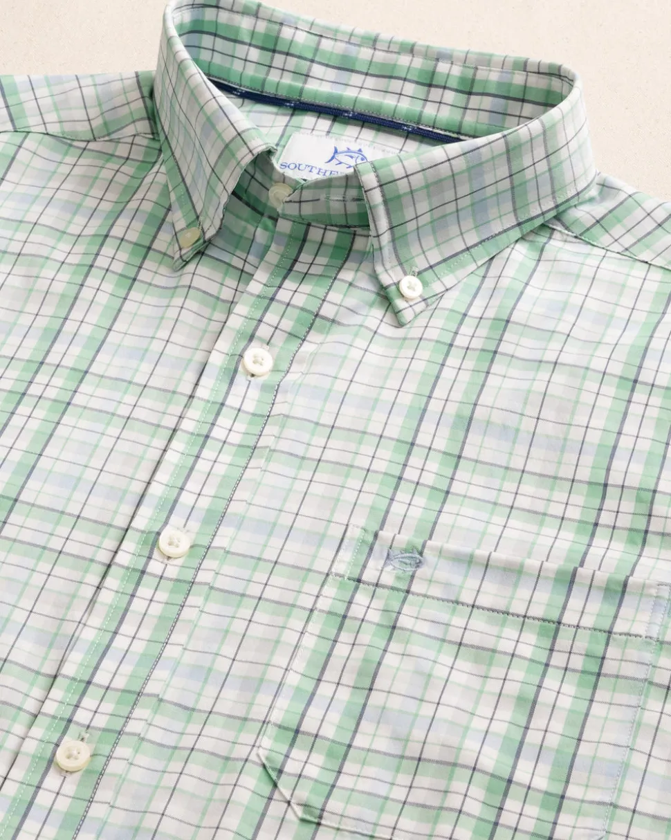 Morris Island brrr°® Intercoastal Plaid Long Sleeve Sport Shirt