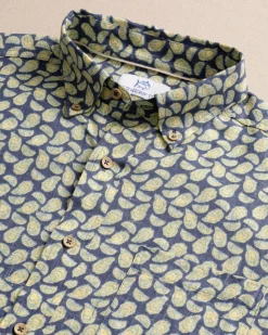 Oyster Roast Linen Rayon Short Sleeve Sport Shirt