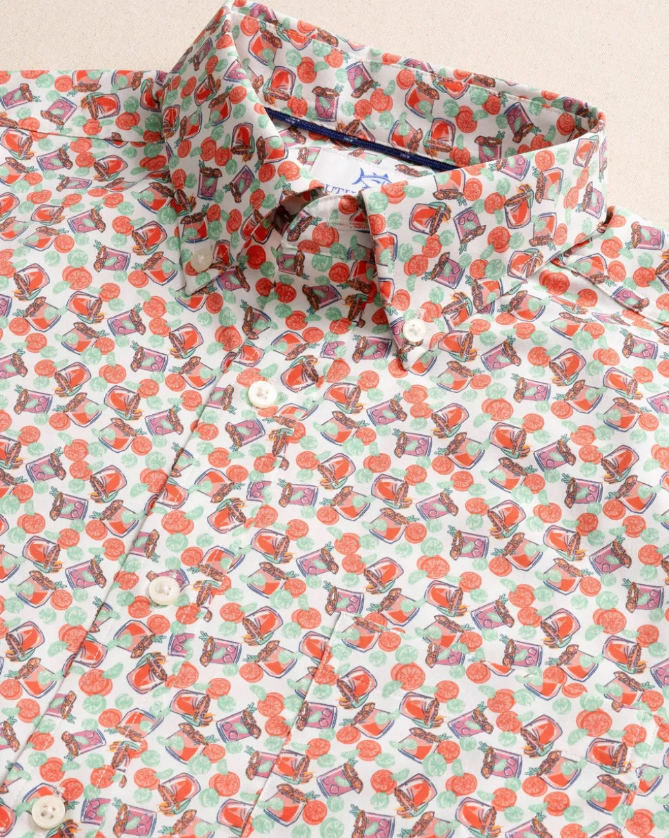 Paloma Paradise Intercoastal Short Sleeve Sport Shirt