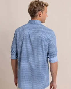 Pop Lock and Dock It Intercoastal Long Sleeve Sport Shirt