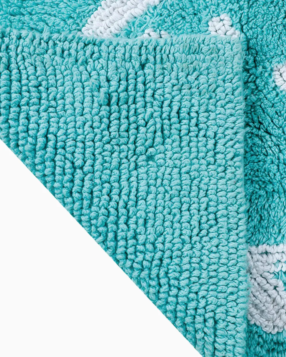 Reversible Skipjack Bath Rug - 17”W x 24”L