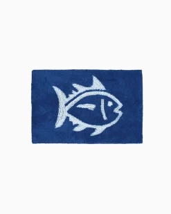 Reversible Skipjack Bath Rug - 17”W x 24”L