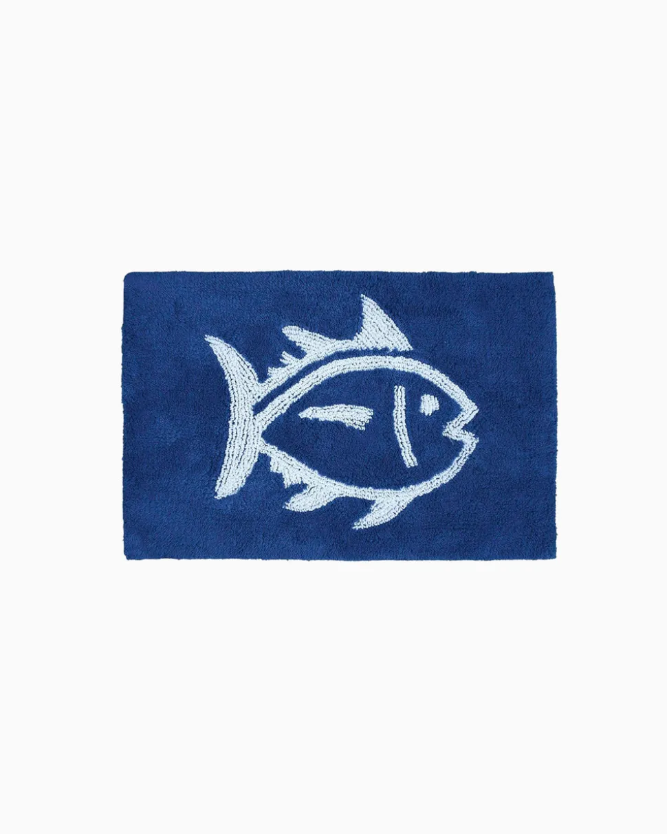 Reversible Skipjack Bath Rug - 17”W x 24”L