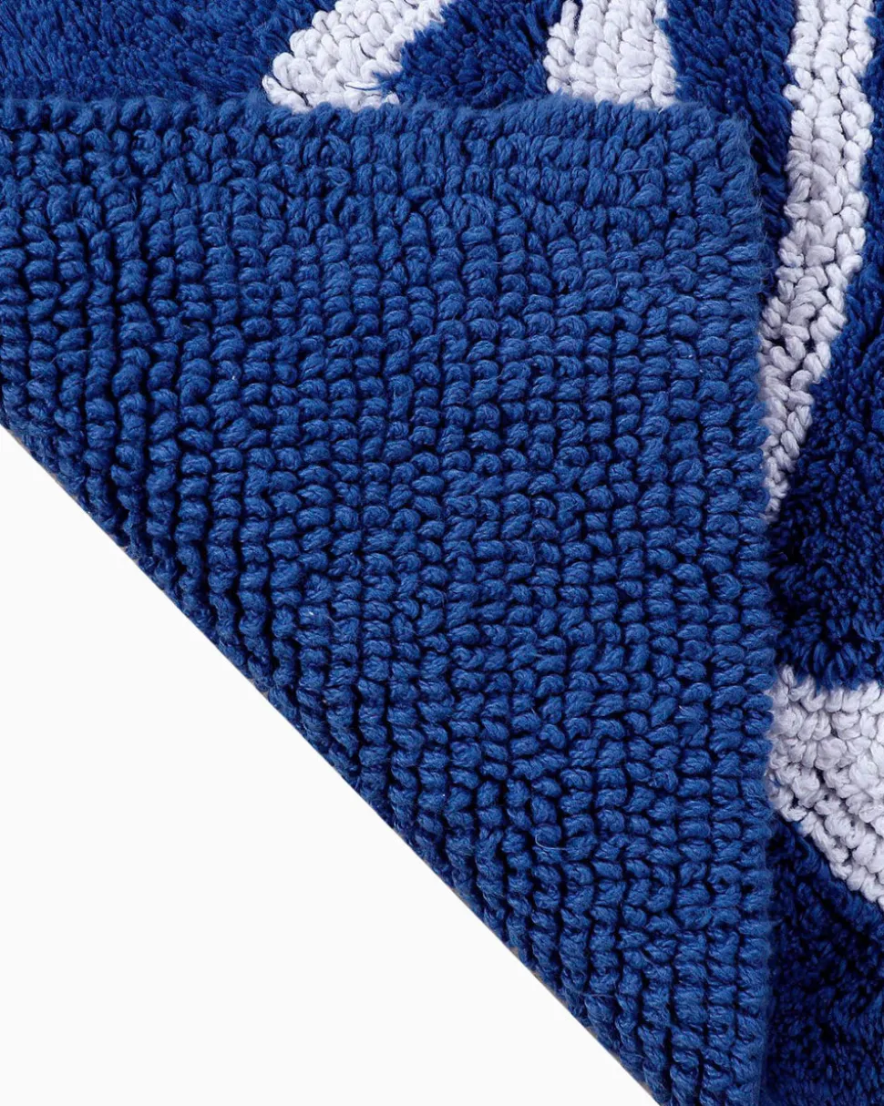 Reversible Skipjack Bath Rug - 17”W x 24”L