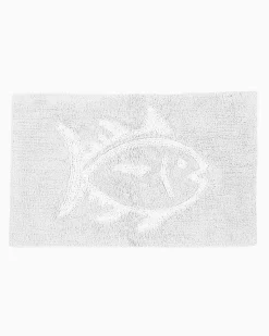 Reversible Skipjack Tonal Bath Rug - 20"W x 32"L