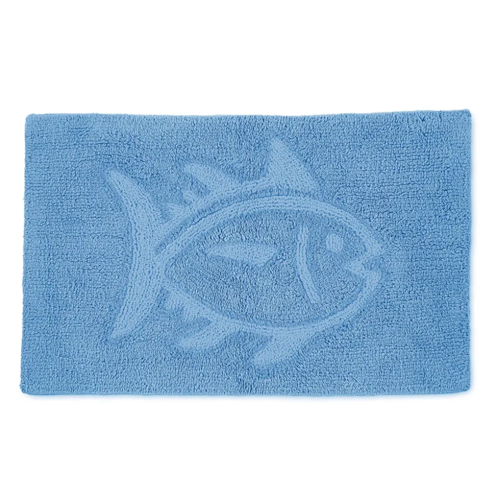 Reversible Skipjack Tonal Bath Rug - 20"W x 32"L