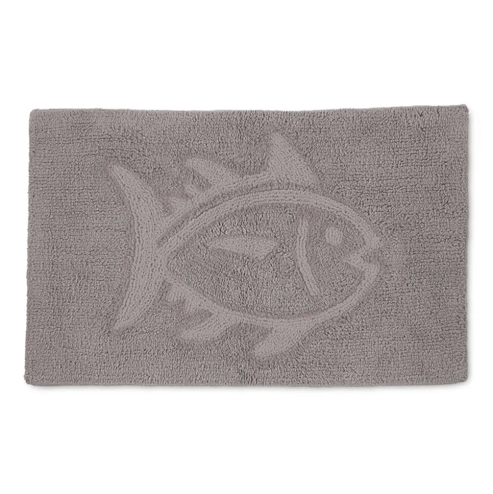Reversible Skipjack Tonal Bath Rug - 20"W x 32"L