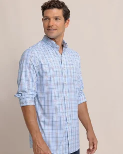 River Point Plaid Intercoastal Long Sleeve Sport Shirt