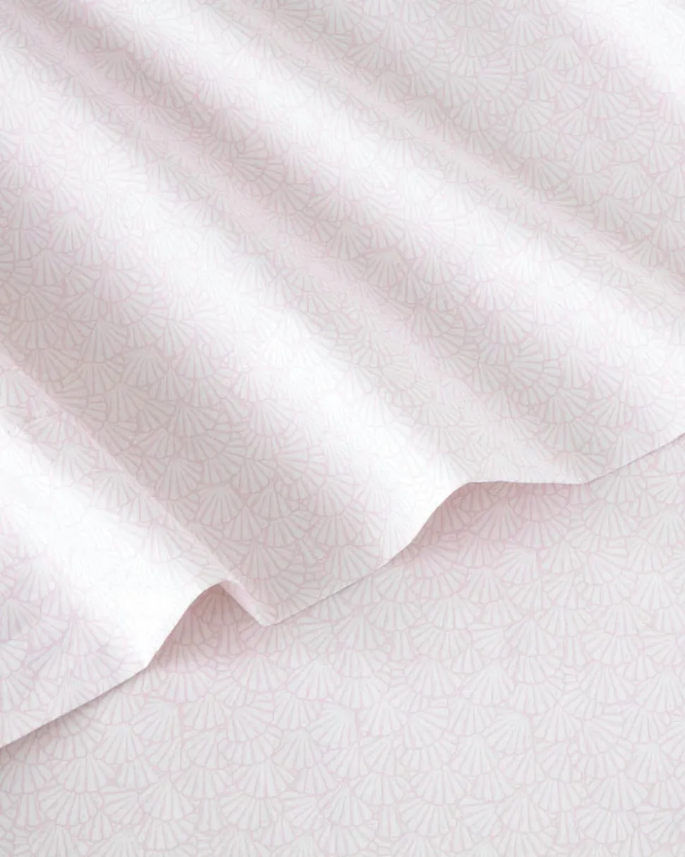 Southern Tide Calico Scallop Pink Sheet Set