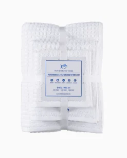 Southern Tide 6-Pack Waffle Towel Set
