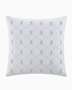 Southern Tide Southern Pines Square White Decorative Pillow