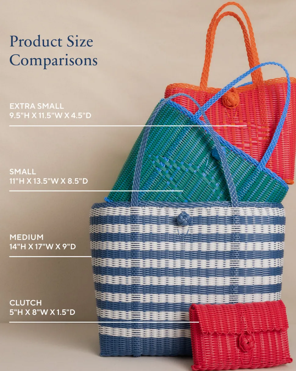 The Lilley Line Medium Tides Stripe Tote