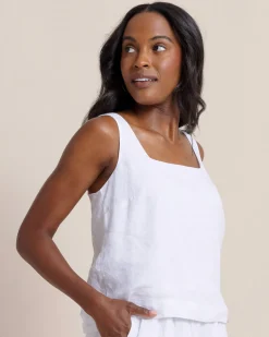 Verity Linen Square Neck Tank