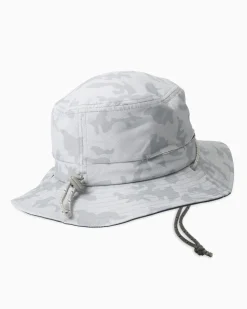Waterway Camo Print Performance Sun Hat - Grey