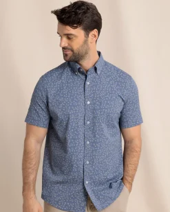 Whiskey Hour Intercoastal Short Sleeve Sport Shirt
