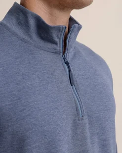 Whyche Interlock Heather Quarter Zip