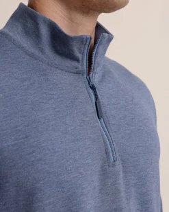 Whyche Interlock Heather Quarter Zip